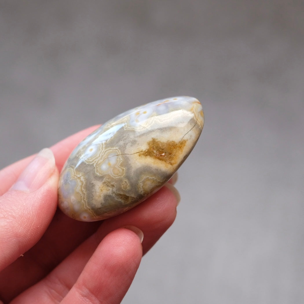 Ocean Jasper Palm | OJ Crystal Pocket Stone