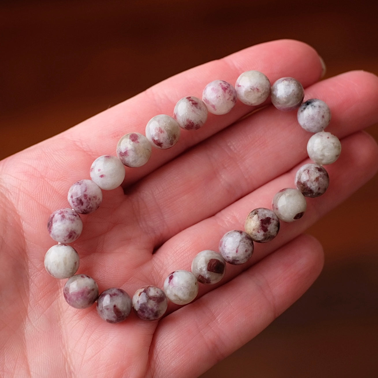 Rubellite Tourmaline Bracelet | Rubellite Crystal Bracelet