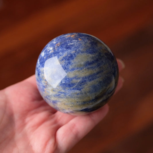 Rare Sodalite + Cancrinite Sphere | Sodalite Crystal Sphere