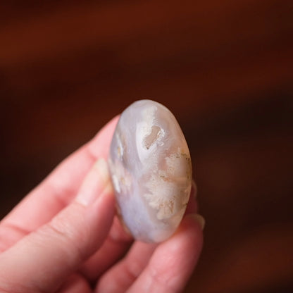 Flower Agate Palm | Flower Agate Crystal Palm Stone