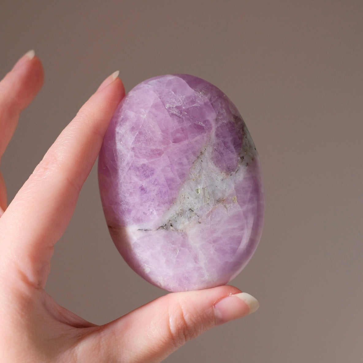 Rare Kunzite Palm | Large Pink Kunzite Crystal Palm