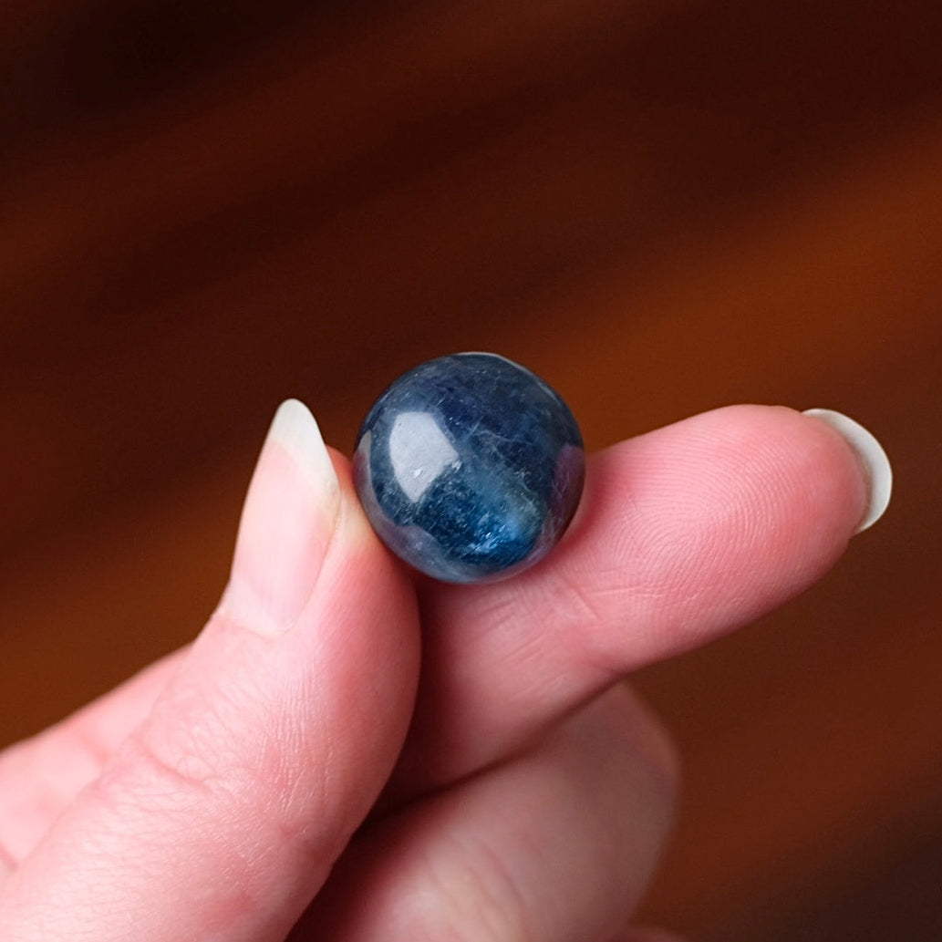 Gem Blue Kyanite Sphere | Mini Kyanite Crystal Sphere