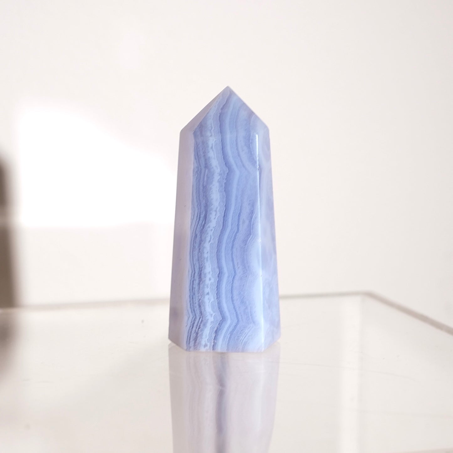 Blue Lace Agate Point | Blue Lace Agate Crystal Tower