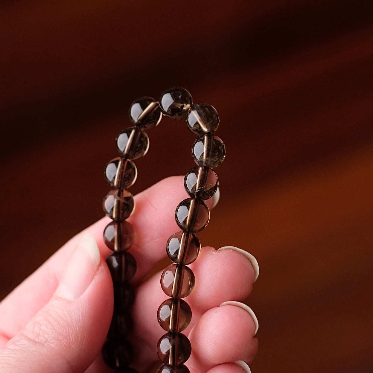 Smokey Quartz Bracelet | Quartz Crystal Bracelet