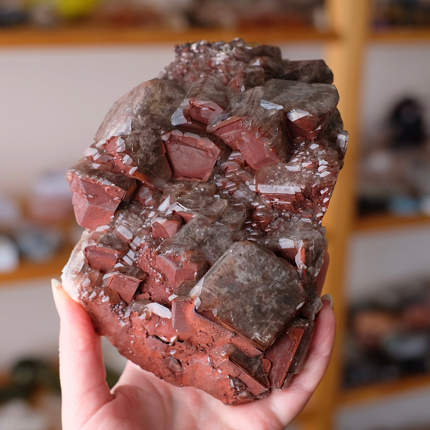 Chocolate Calcite Specimen | Calcite Crystal Cluster
