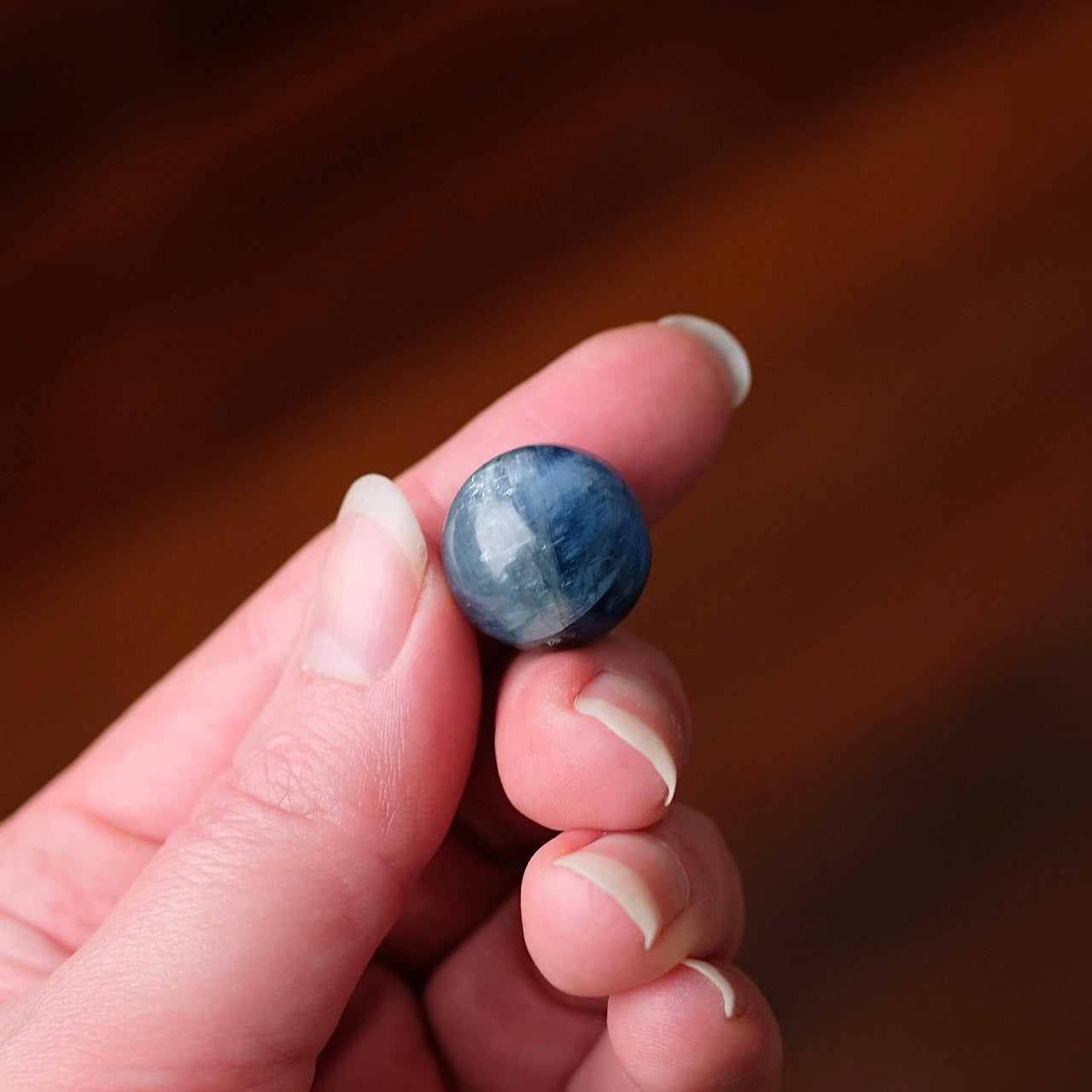 Gem Blue Kyanite Sphere | Mini Kyanite Crystal Sphere