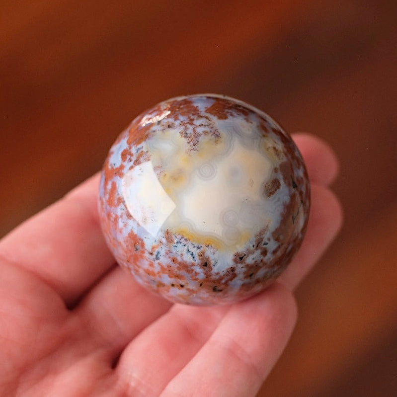 Ocean Jasper Sphere | Colourful Ocean Jasper Crystal Sphere