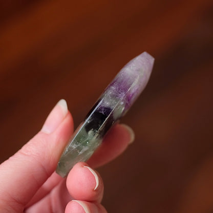 Pretty Fluorite Palm | Rainbow Fluorite Crystal Palm Stone