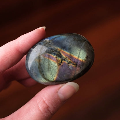 Purple Labradorite Palm | Sunset Labradorite Crystal Palm