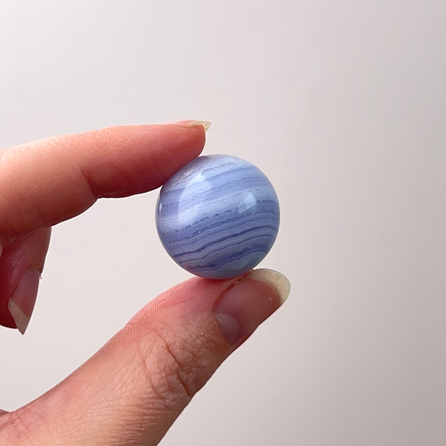 Blue Lace Agate Sphere | Lace Agate Crystal Sphere