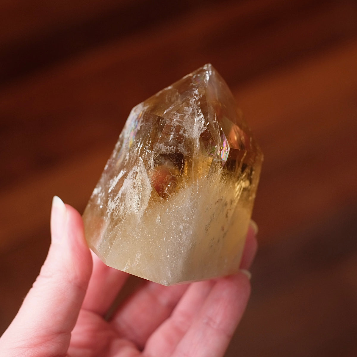 Natural Brazilian Citrine Tower | Honey Citrine Crystal Point