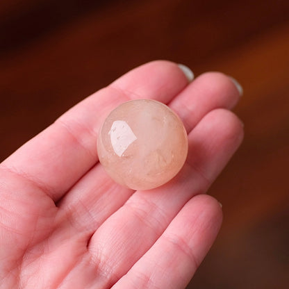 Peach Morganite Sphere | Pink Beryl Crystal Sphere