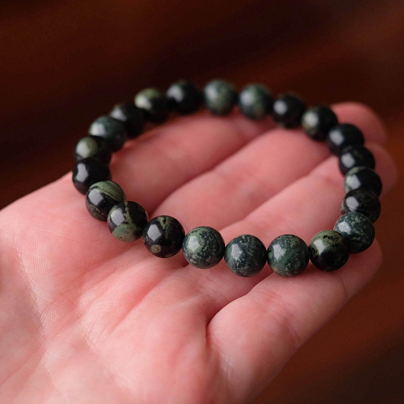 Kambaba Jasper Bracelet | Stromatolite Crystal Bracelet