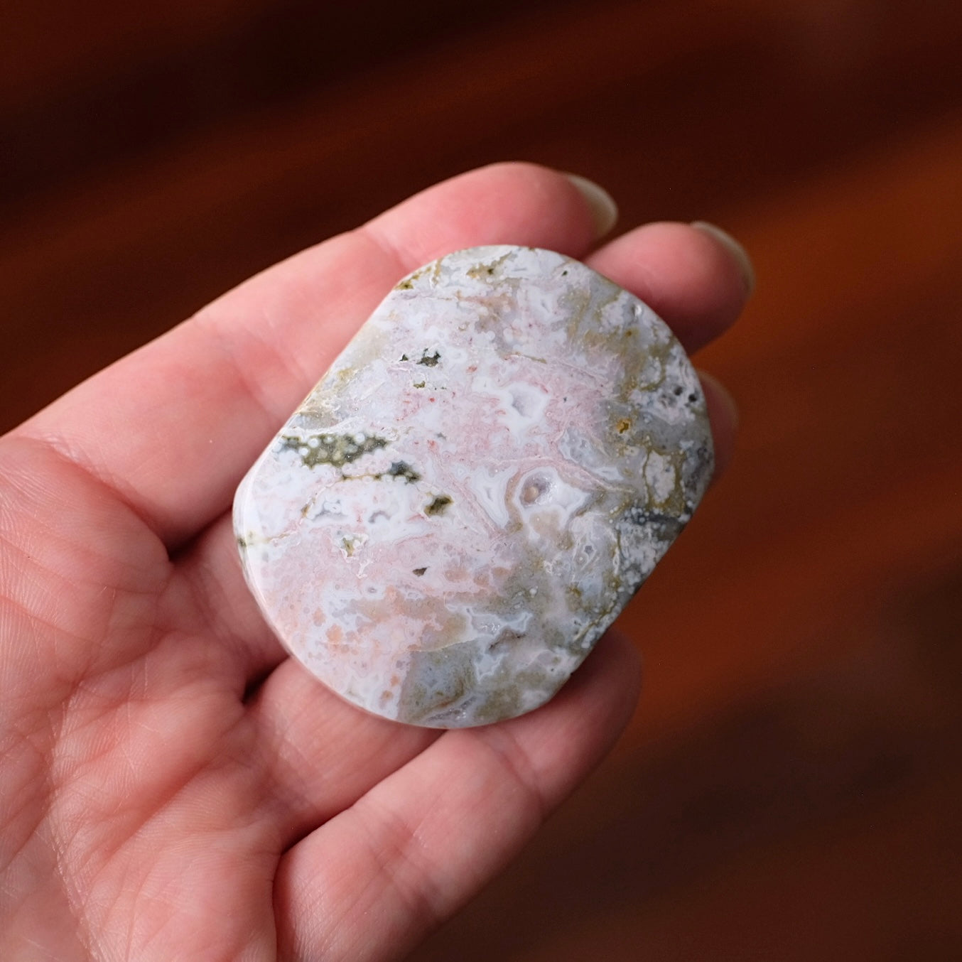 Ocean Jasper Palm | Sea Jasper Crystal Palmstone
