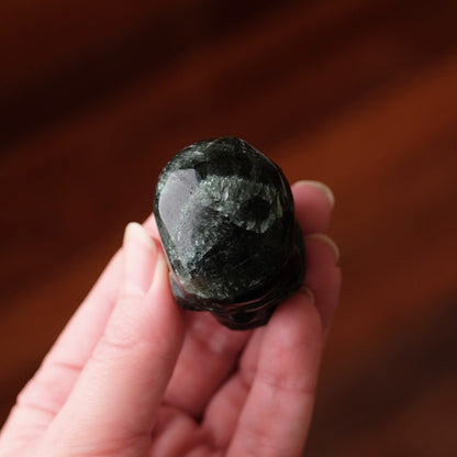 Seraphinite Crystal Skull | Rare Skull Carving