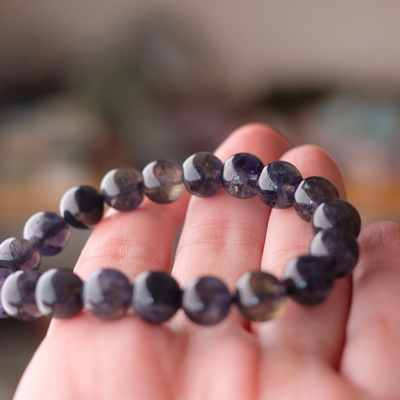 Iolite Bracelet | Gem Iolite Crystal Bracelet