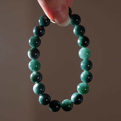 Guatemalan Blue Jadeite Bracelet | Jade Crystal Stretch Bracelet