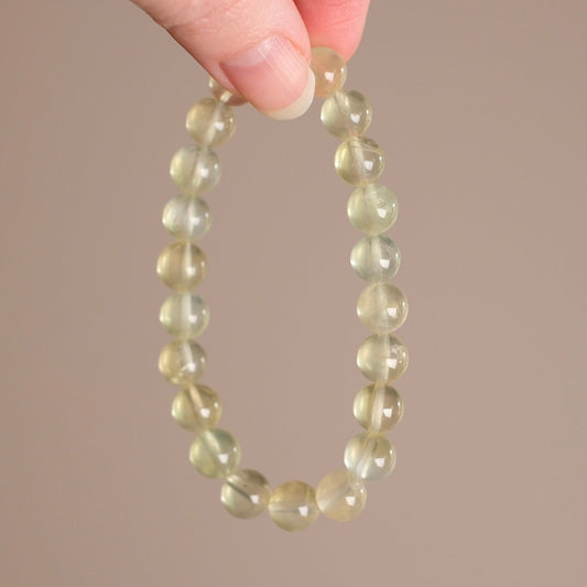 Yellow Prehnite Bracelet | Crystal Stretch Bracelet