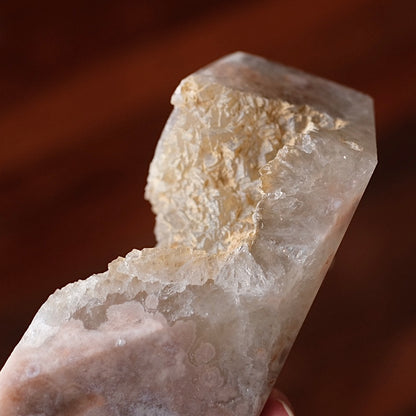 Green Quartz + Pink Amethyst Freeform | Prasiolite Flower Agate Crystal Display