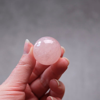 Rose Quartz Sphere | Pink Rose Quartz Crystal Sphere