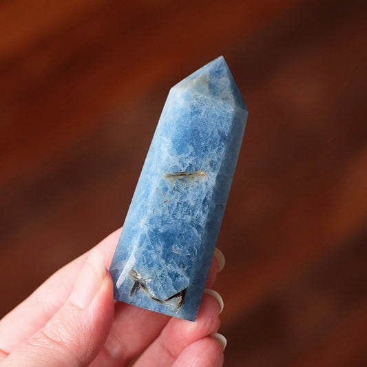 Shimmery Blue Aquamarine Point | Aquamarine Crystal Tower