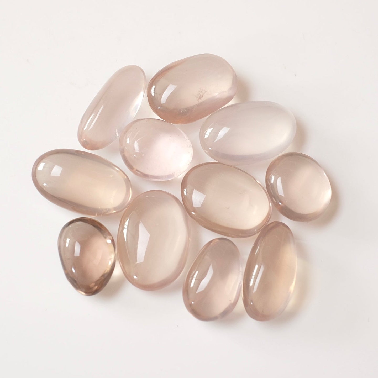 Champagne Rose Quartz | Star Rose Crystal Pocket Stones