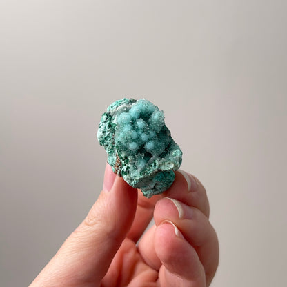 Druzy Chrysocolla Specimen | Chrysocolla with Malachite