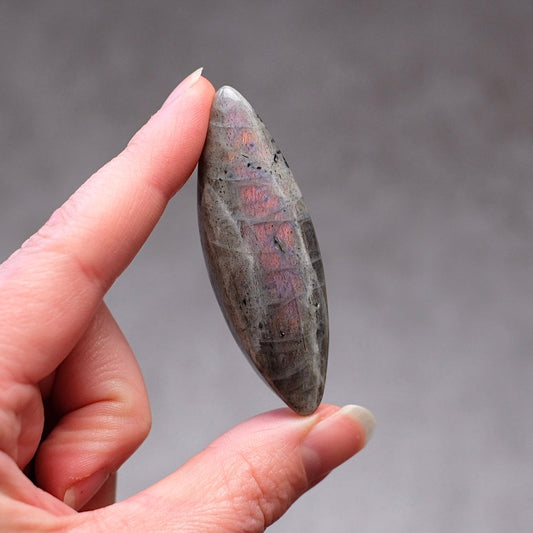 Labradorite Stone | Pink & Orange Labradorite Crystal Freeform