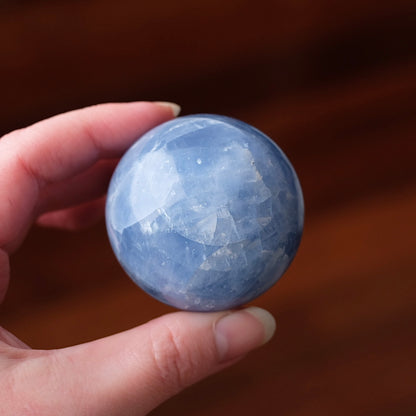 Blue Calcite Sphere | Calcite Crystal Sphere
