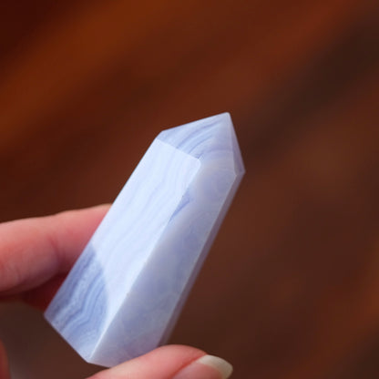 Blue Lace Agate Point | Blue Lace Agate Crystal Tower