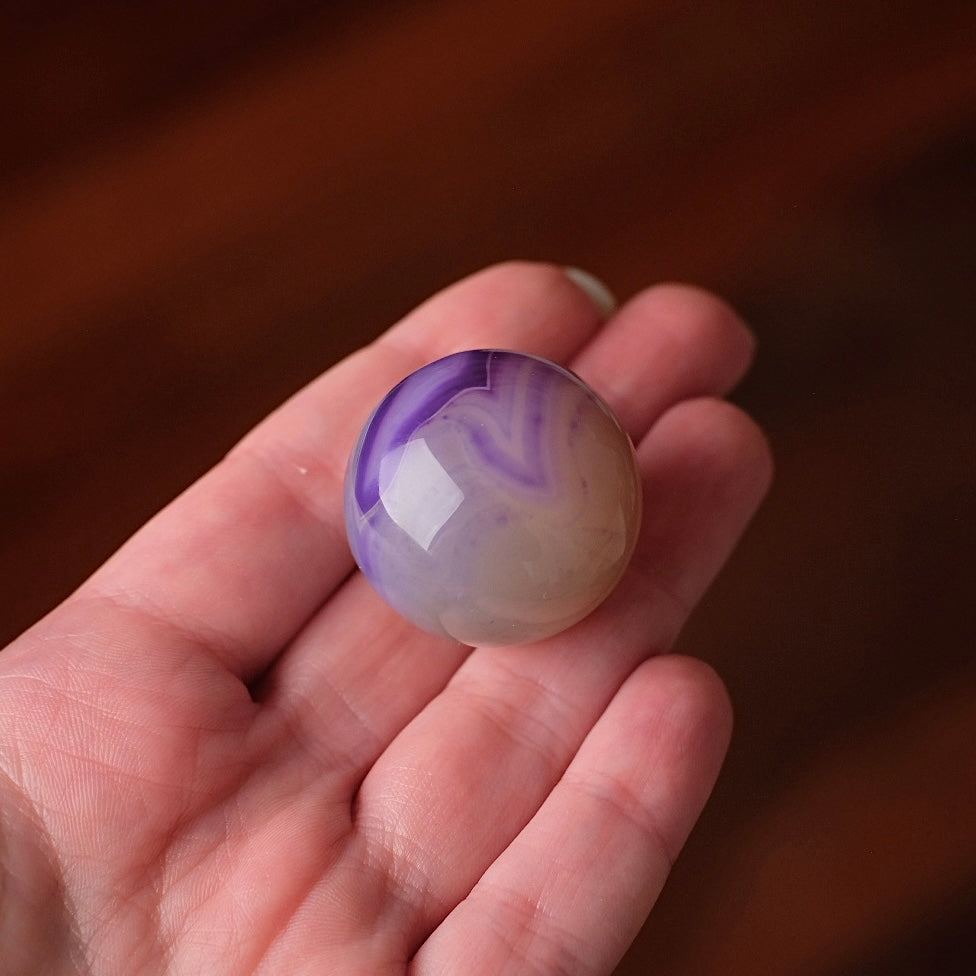Purple Agate Sphere | Dyed Agate Crystal Sphere