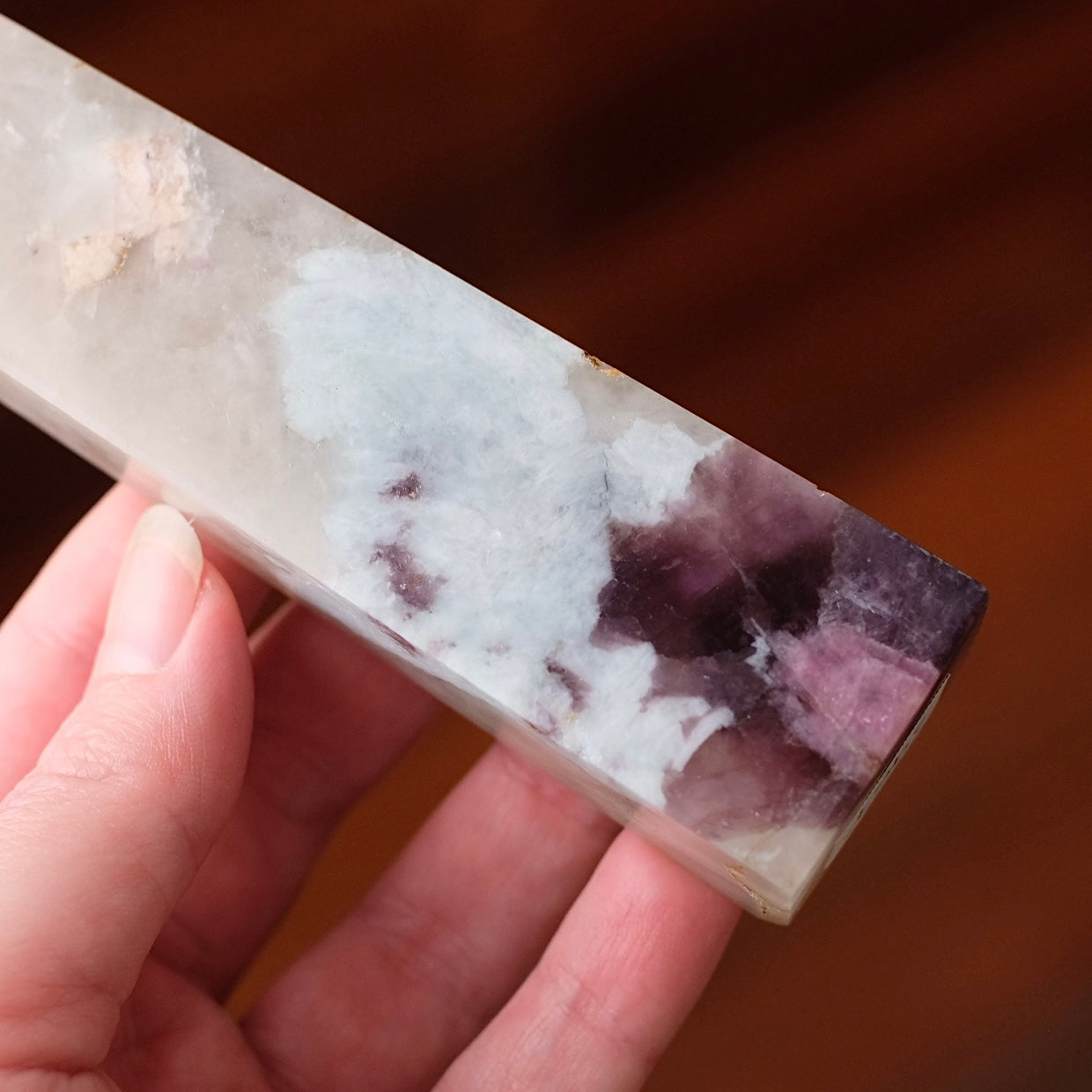 Unicorn Stone Tower | Lepidolite, Quartz, Tourmaline Crystal Point