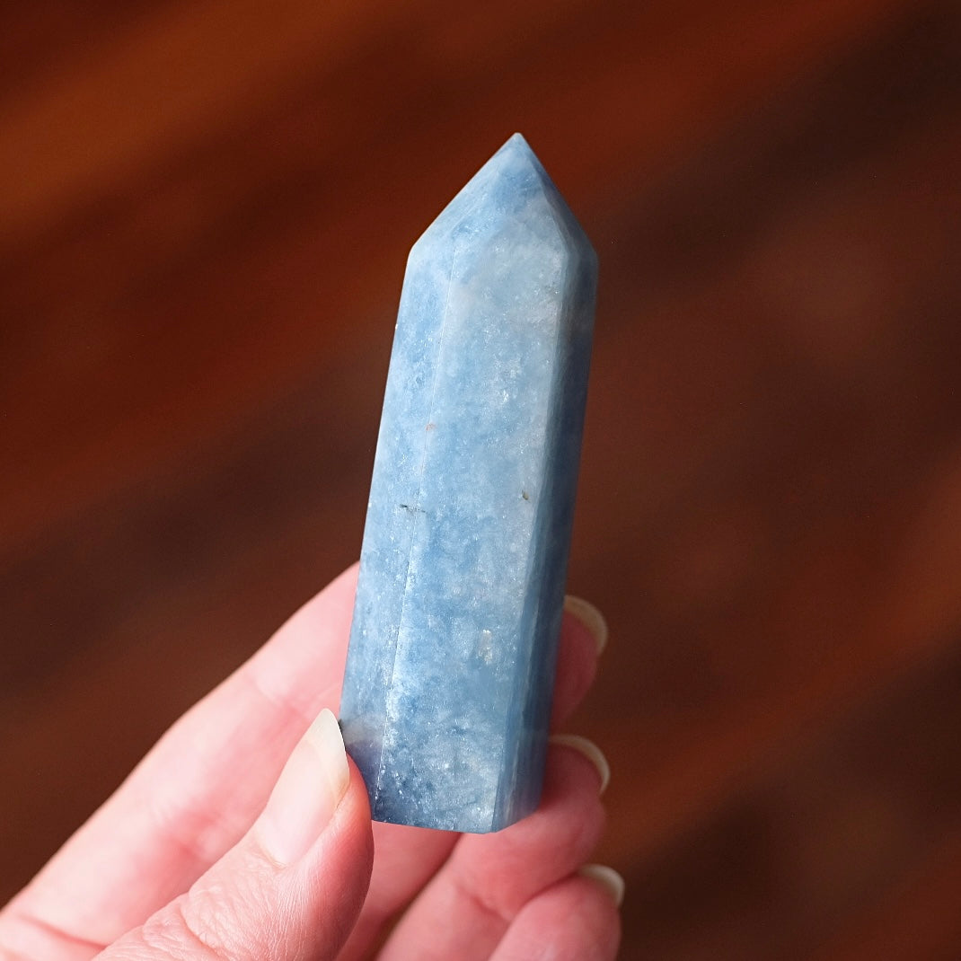 Shimmery Blue Aquamarine Point | Aquamarine Crystal Tower