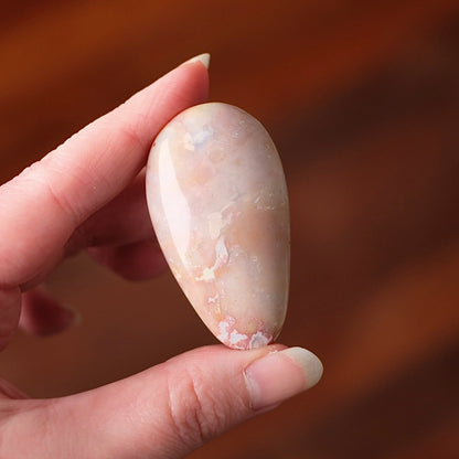Pink Ocean Jasper Palm | OJ Crystal Pocket Stone