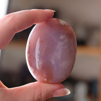 Flower Agate Palm | Flower Agate Crystal Palm Stone