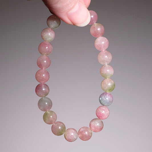 Watermelon Tourmaline Bracelet | Pastel Candy Tourmaline