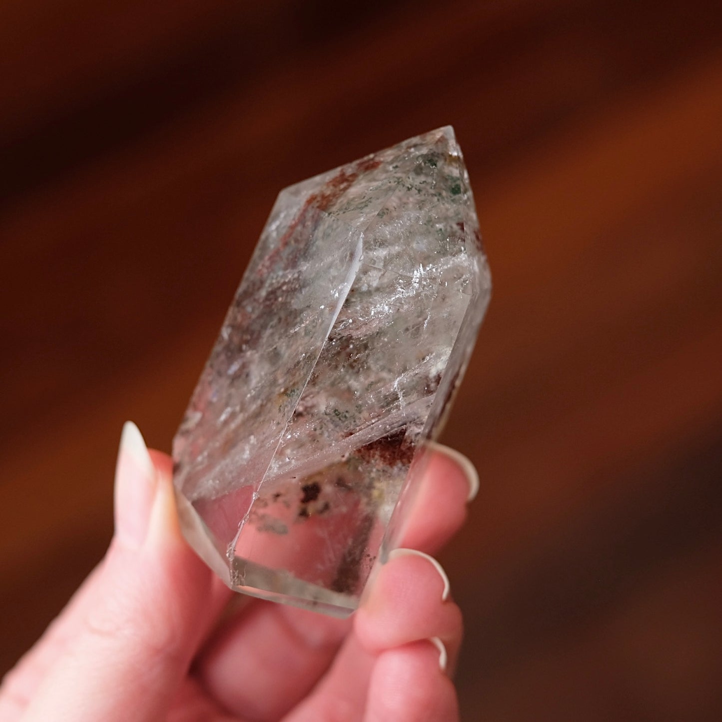 Garden Quartz Point | Lodolite Quartz | Dream Quartz Crystal Tower