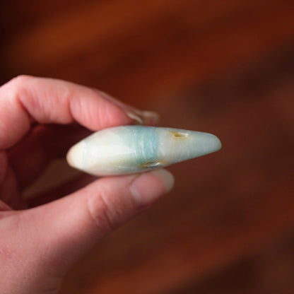 Azumar Moon | Teal Quartz Crystal Moon