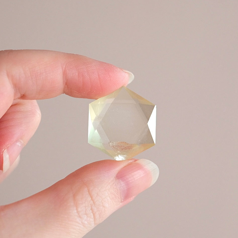 Lemon Citrine Hexagon | Crystal Jewel | Star of David