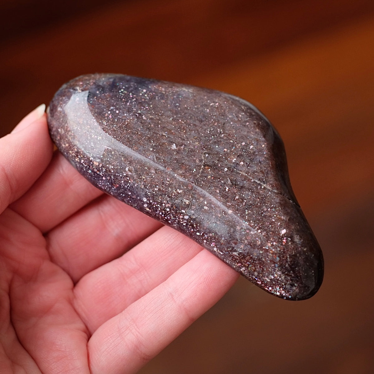 Bloodshot Iolite Bowl | Sunstone & Iolite Crystal Dish