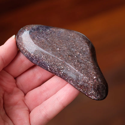 Bloodshot Iolite Bowl | Sunstone & Iolite Crystal Dish