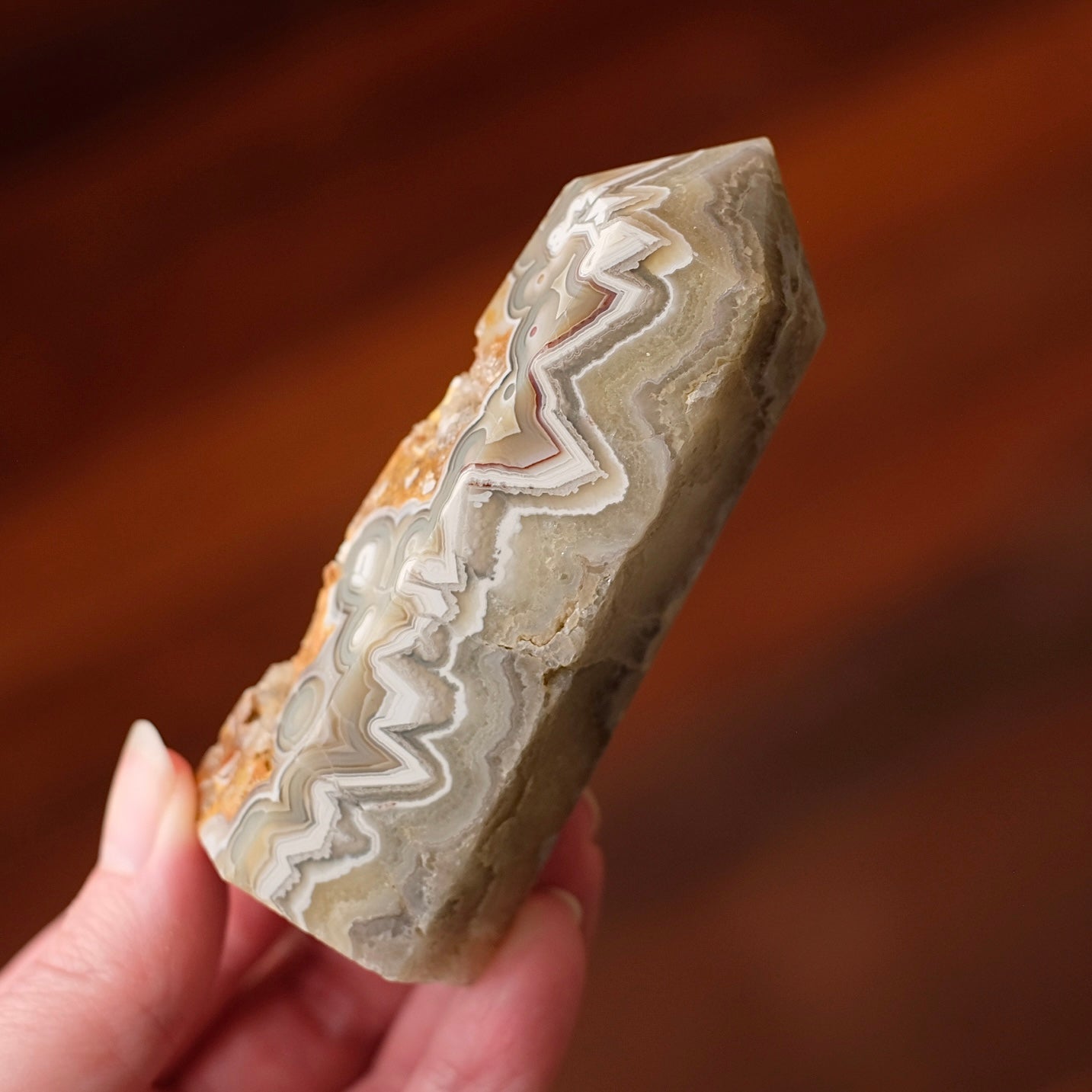 Crazy Lace Agate Tower | Lace Agate Crystal Point