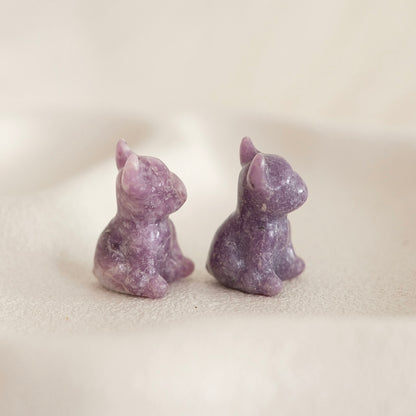 French Bulldog Crystal Carvings | Mini Crystal Dog