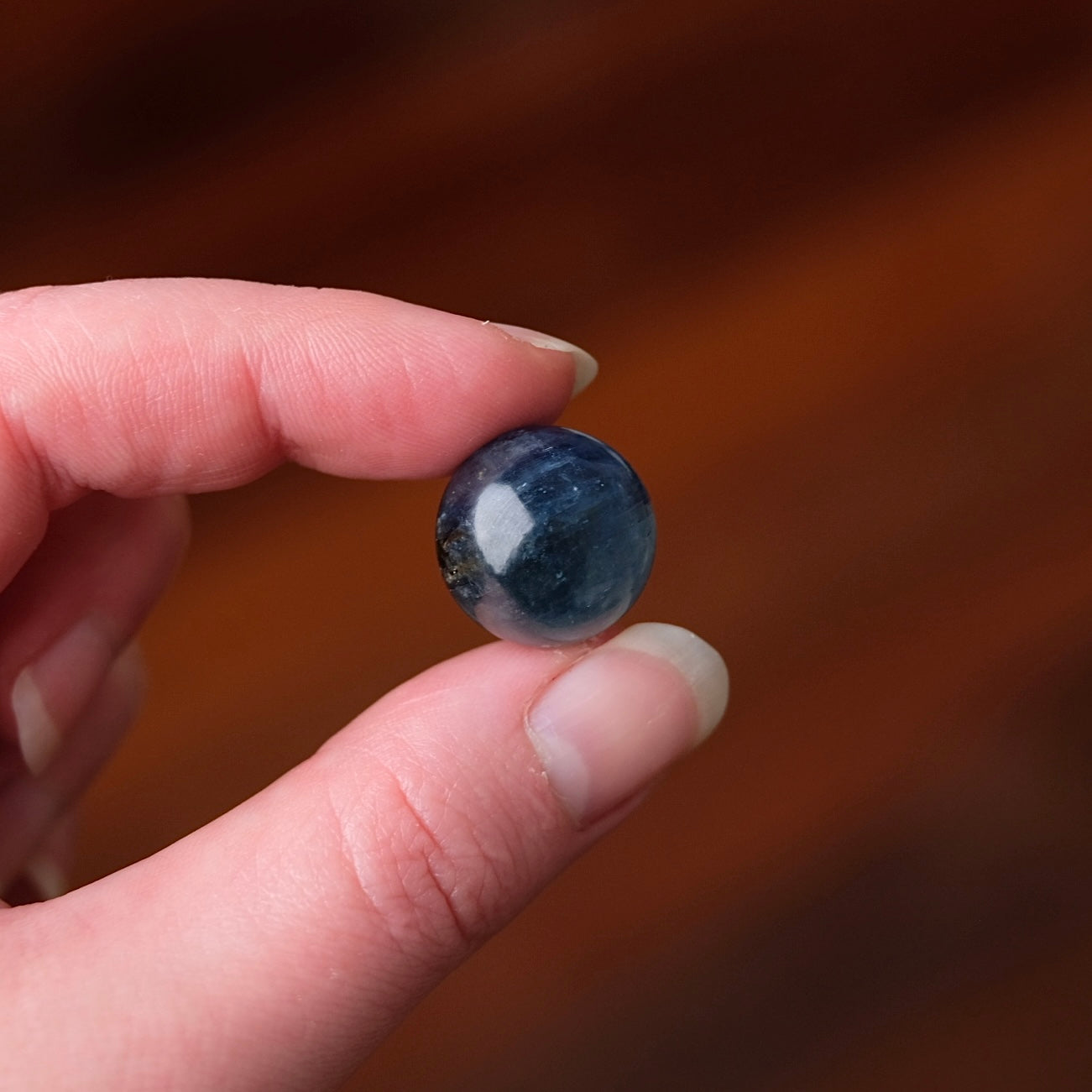 Gem Blue Kyanite Sphere | Mini Kyanite Crystal Sphere