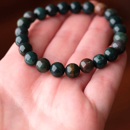 Bloodstone Bracelet | Heliotrope Crystal Bracelet