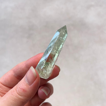 Prasiolite Point | Green Amethyst Crystal Tower