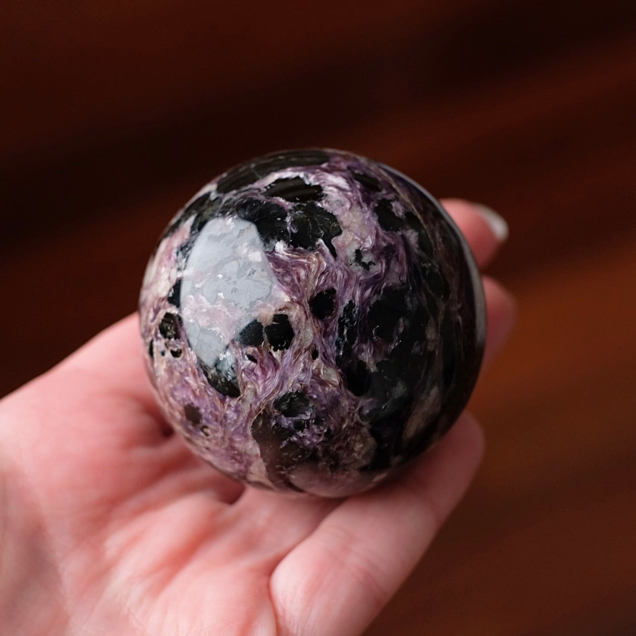 Purple Charoite Sphere | Charoite Crystal Sphere