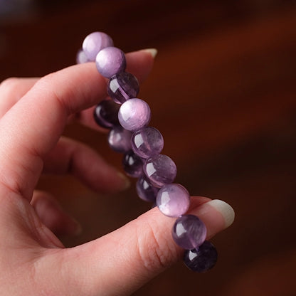 Gem Lepidolite Bracelet | High Quality Gem Lepidolite Stretch Bracelet