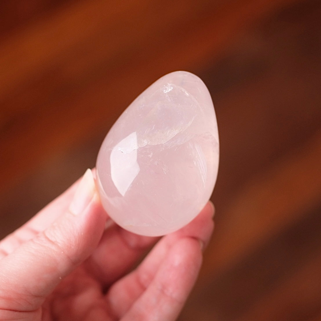 Gemmy Star Rose Quartz Egg | Rose Quartz Crystal Egg