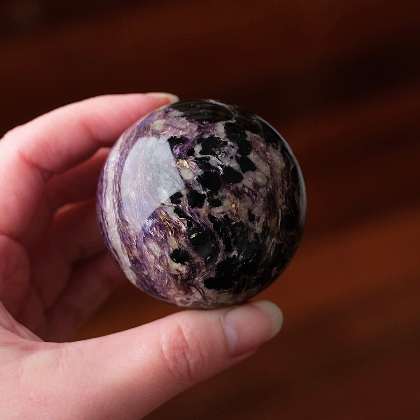 Purple Charoite Sphere | Charoite Crystal Sphere
